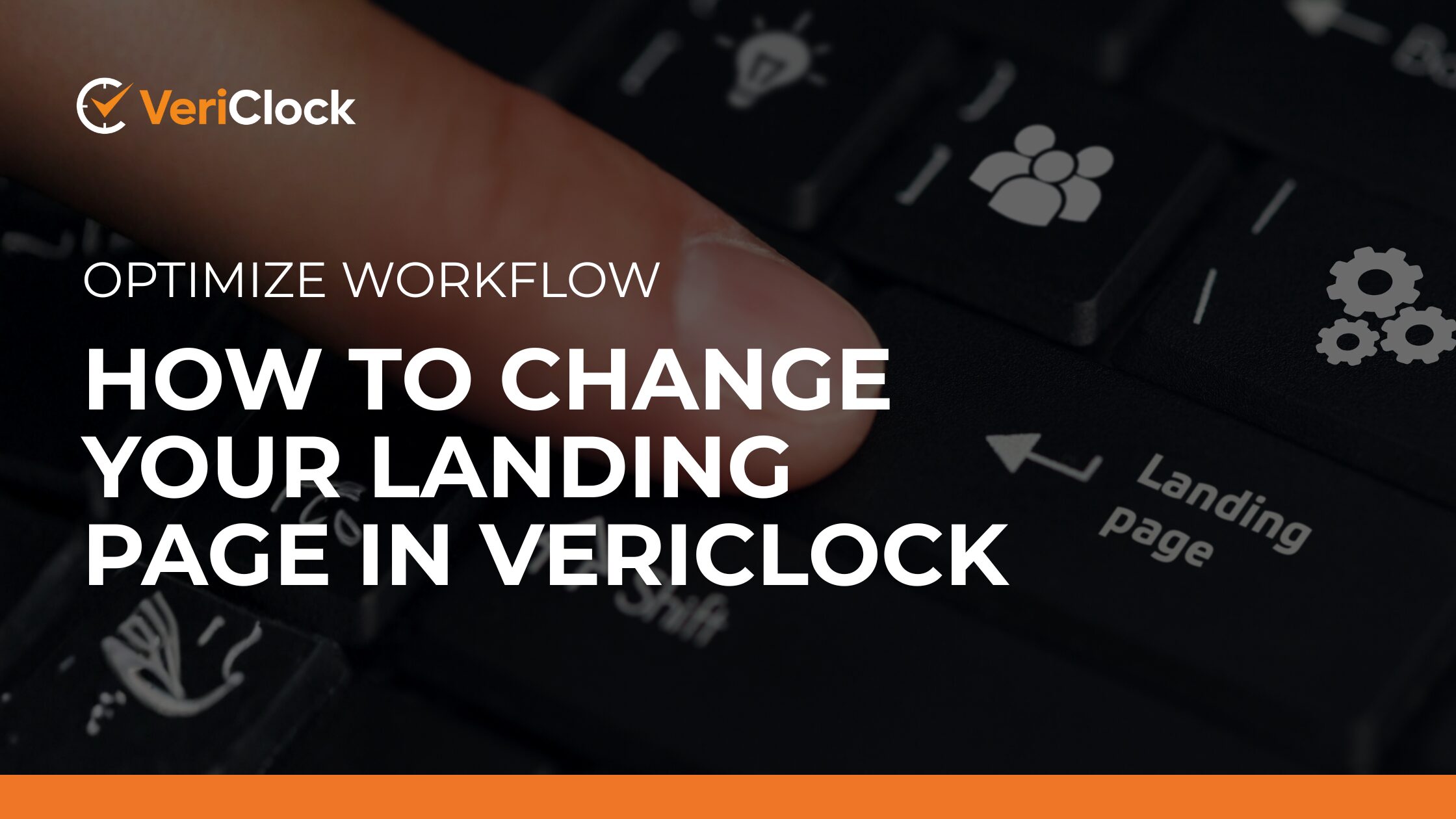 Change Your Landing Page in VeriClock